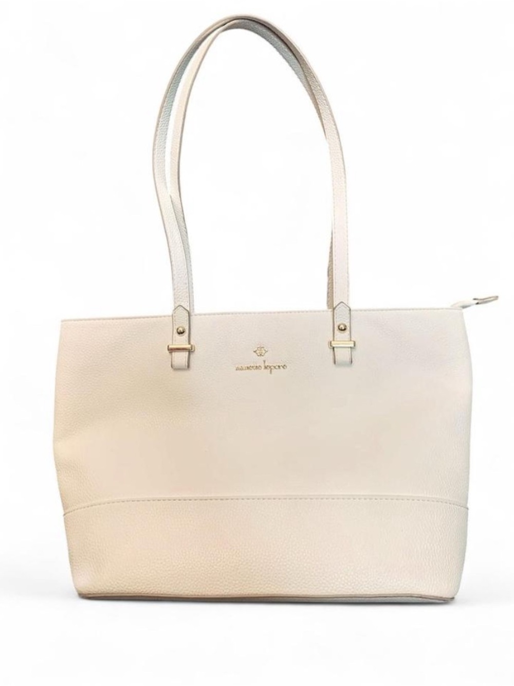Nanette Lepore Brielle Tote Bag - Cream/Off-White Vegan Leather